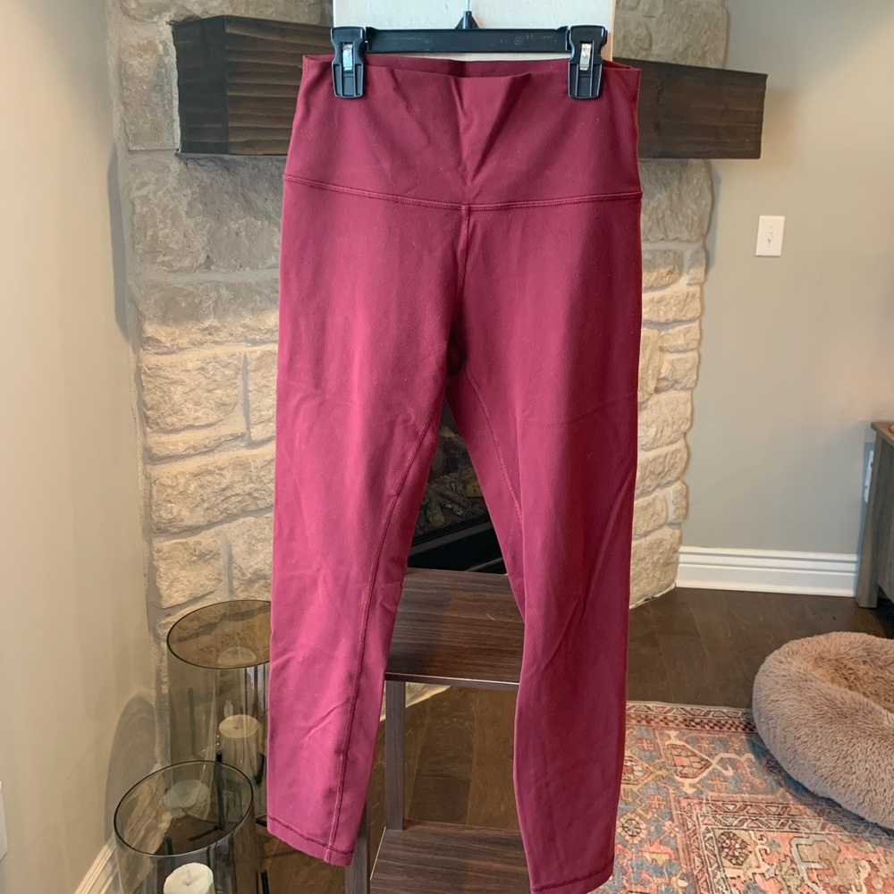 Lululemon High-Rise 7/8 Leggings Red size 8
